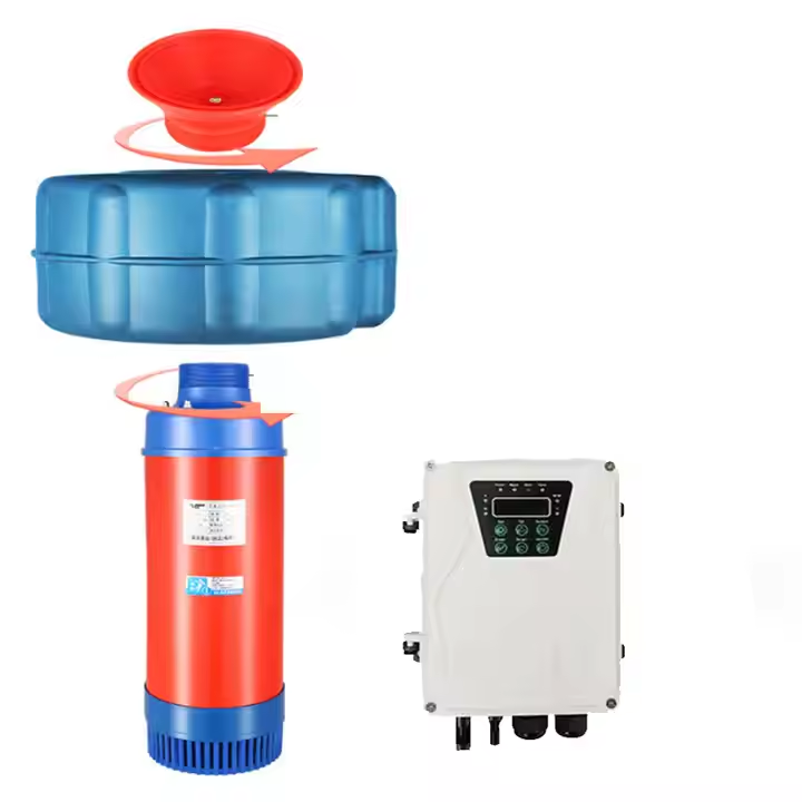 Aquaculture Aerator Pump - مضخة نافورة شمسية عائمة للزراعة المائية