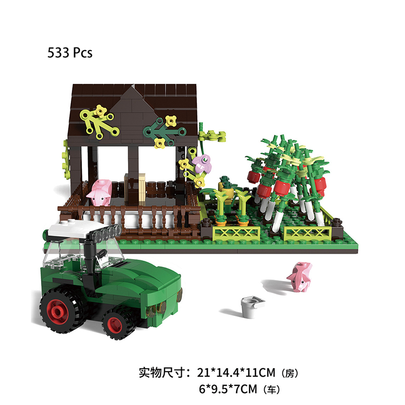 Is Farming Under Agriculture - مكعبات بناء هابي رانش MOC، ألعاب