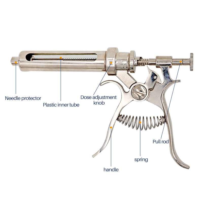 حقنة حيوانات بيطرية من الفولاذ - مراجعة Veterinary Syringe Gun وسعره