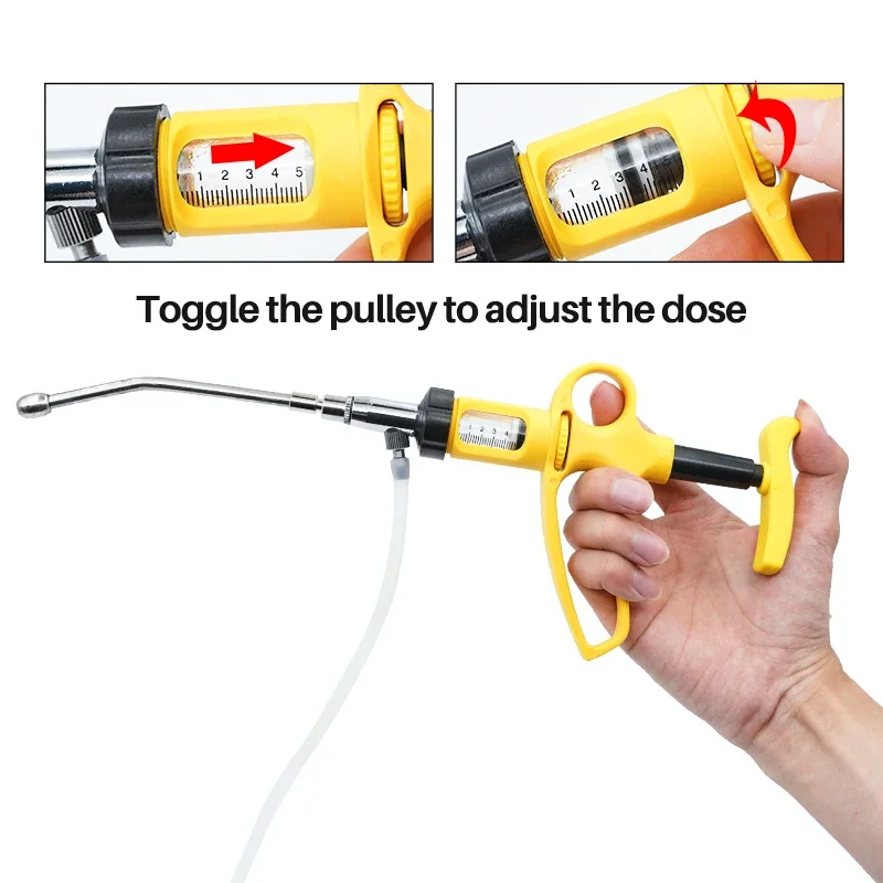 1 قطعة حقنة حقن المستمر الماشي - مراجعة Veterinary Syringe Gun وسعره
