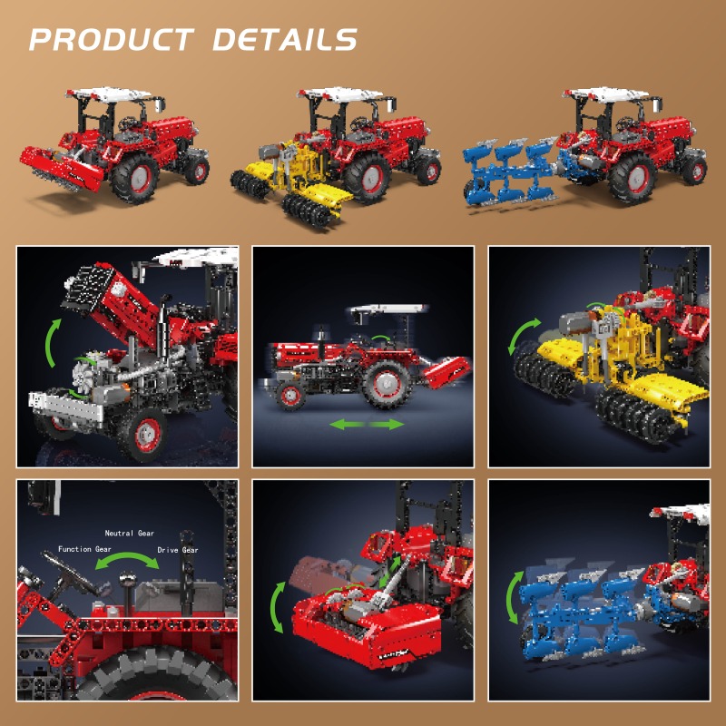 نموذج جرار زراعي من Mould King - مراجعة Is Farming Under Agriculture وسعره